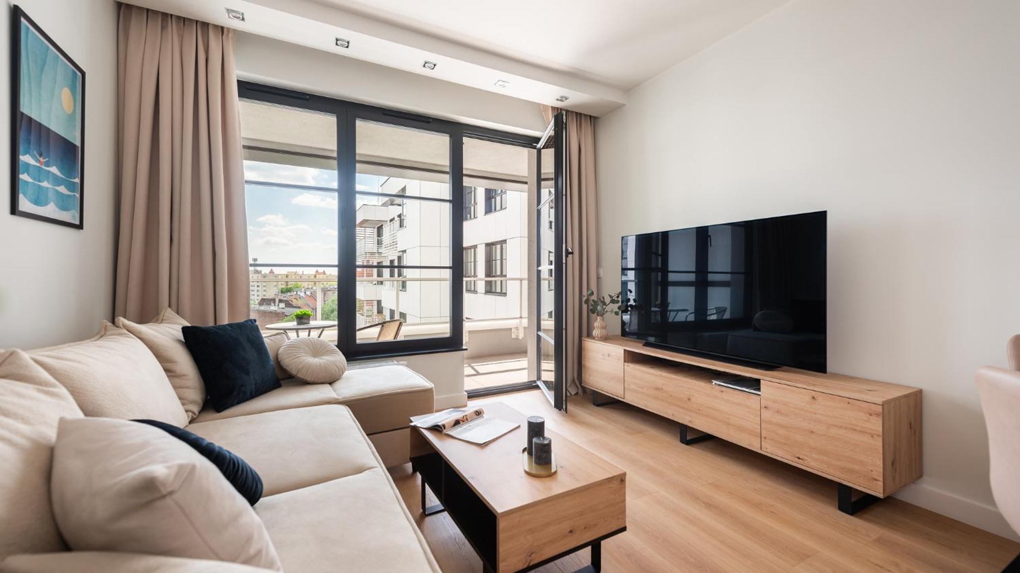 Flatbook - City Center Apartments Doki Living Gdansk Bagian luar foto