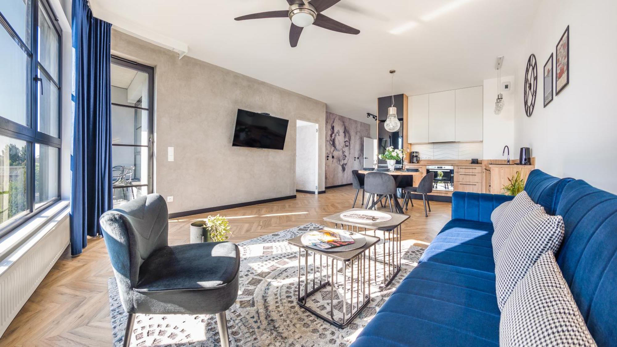 Flatbook - City Center Apartments Doki Living Gdansk Bagian luar foto